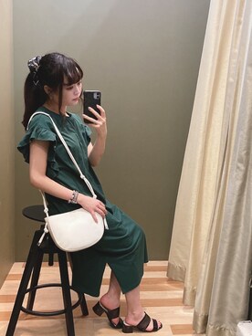 「rienda（リエンダ）のアイテム（財布/小物）」を使った、ﾕﾂﾞﾂﾞｷさん（レディース・157cm）の夏コーディネート