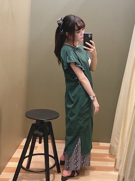 「rienda（リエンダ）のアイテム（財布/小物）」を使った、ﾕﾂﾞﾂﾞｷさん（レディース・157cm）の夏コーディネート
