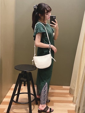 「rienda（リエンダ）のアイテム（財布/小物）」を使った、ﾕﾂﾞﾂﾞｷさん（レディース・157cm）の夏コーディネート