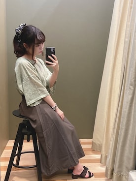 「rienda（リエンダ）のアイテム（財布/小物）」を使った、ﾕﾂﾞﾂﾞｷさん（レディース・157cm）の夏コーディネート