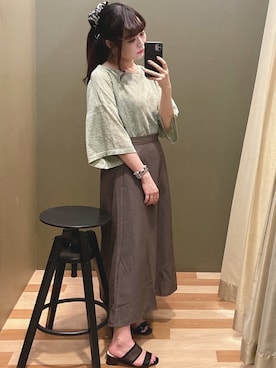 「rienda（リエンダ）のアイテム（財布/小物）」を使った、ﾕﾂﾞﾂﾞｷさん（レディース・157cm）の夏コーディネート