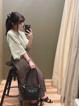 「rienda（リエンダ）のアイテム（財布/小物）」を使った、ﾕﾂﾞﾂﾞｷさん（レディース・157cm）の夏コーディネート