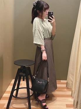 「rienda（リエンダ）のアイテム（財布/小物）」を使った、ﾕﾂﾞﾂﾞｷさん（レディース・157cm）の夏コーディネート