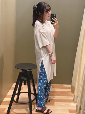 「rienda（リエンダ）のアイテム（財布/小物）」を使った、ﾕﾂﾞﾂﾞｷさん（レディース・157cm）の夏コーディネート
