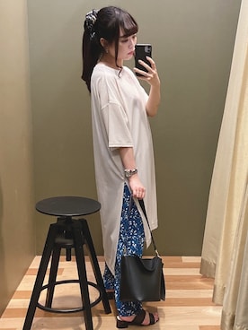 「rienda（リエンダ）のアイテム（財布/小物）」を使った、ﾕﾂﾞﾂﾞｷさん（レディース・157cm）の夏コーディネート