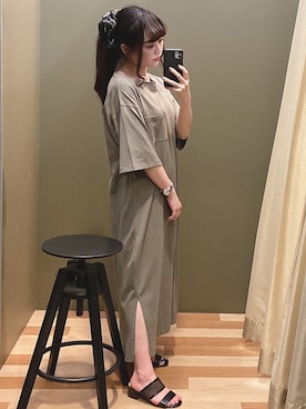 「rienda（リエンダ）のアイテム（財布/小物）」を使った、ﾕﾂﾞﾂﾞｷさん（レディース・157cm）の夏コーディネート