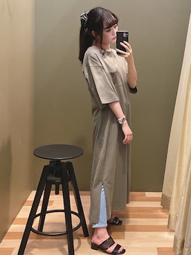 「rienda（リエンダ）のアイテム（財布/小物）」を使った、ﾕﾂﾞﾂﾞｷさん（レディース・157cm）の夏コーディネート