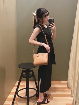「rienda（リエンダ）のアイテム（財布/小物）」を使った、ﾕﾂﾞﾂﾞｷさん（レディース・157cm）の夏コーディネート
