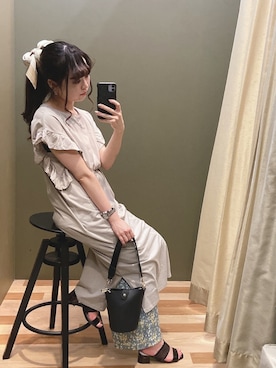 「rienda（リエンダ）のアイテム（財布/小物）」を使った、ﾕﾂﾞﾂﾞｷさん（レディース・157cm）の夏コーディネート