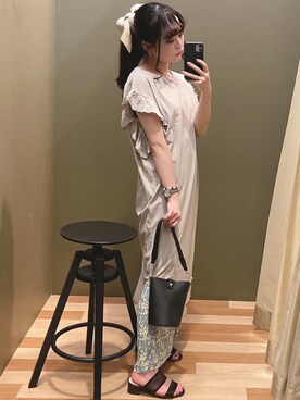 「rienda（リエンダ）のアイテム（財布/小物）」を使った、ﾕﾂﾞﾂﾞｷさん（レディース・157cm）の夏コーディネート
