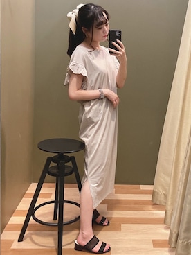 「rienda（リエンダ）のアイテム（財布/小物）」を使った、ﾕﾂﾞﾂﾞｷさん（レディース・157cm）の夏コーディネート