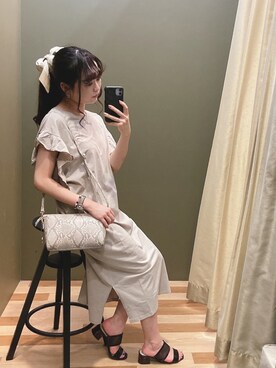 「rienda（リエンダ）のアイテム（財布/小物）」を使った、ﾕﾂﾞﾂﾞｷさん（レディース・157cm）の夏コーディネート