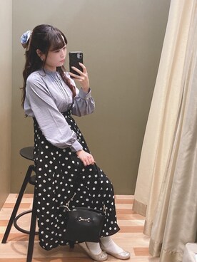 「Green　Parks（グリーンパークス）のビット金具付きミニショルダーバッグ＊（ショルダーバッグ）」を使った、ﾕﾂﾞﾂﾞｷさん（レディース・157cm）の秋コーディネート