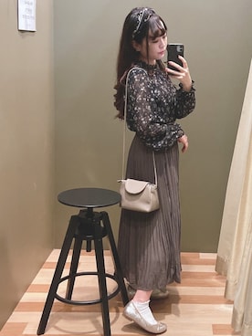 「rienda（リエンダ）のアイテム（財布/小物）」を使った、ﾕﾂﾞﾂﾞｷさん（レディース・157cm）の秋コーディネート
