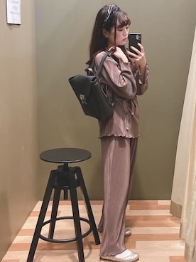 「rienda（リエンダ）のアイテム（財布/小物）」を使った、ﾕﾂﾞﾂﾞｷさん（レディース・157cm）の秋コーディネート