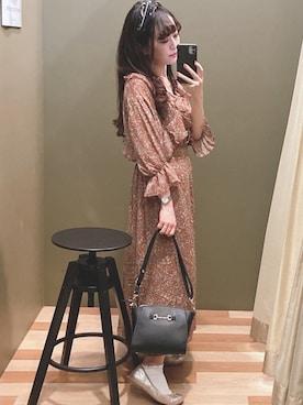 「rienda（リエンダ）のアイテム（財布/小物）」を使った、ﾕﾂﾞﾂﾞｷさん（レディース・157cm）の秋コーディネート