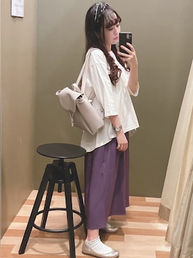 「rienda（リエンダ）のアイテム（財布/小物）」を使った、ﾕﾂﾞﾂﾞｷさん（レディース・157cm）の秋コーディネート
