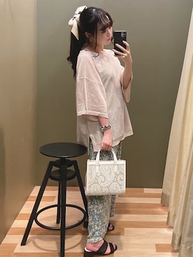 「rienda（リエンダ）のアイテム（財布/小物）」を使った、ﾕﾂﾞﾂﾞｷさん（レディース・157cm）の秋コーディネート