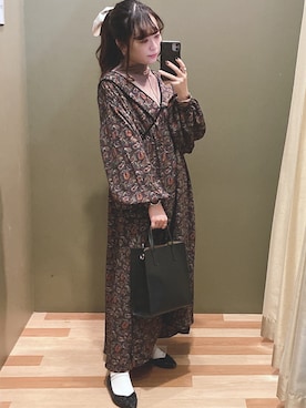 「cache cache（カシュ カシュ）のアイテム」を使った、ﾕﾂﾞﾂﾞｷさん（レディース・157cm）の秋コーディネート