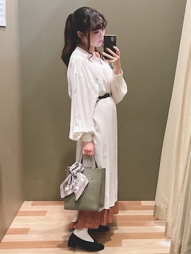 「cache cache（カシュ カシュ）のアイテム」を使った、ﾕﾂﾞﾂﾞｷさん（レディース・157cm）の秋コーディネート