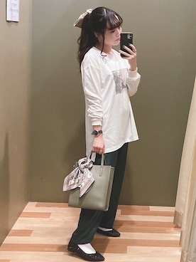 「COACH（コーチ）のアイテム」を使った、ﾕﾂﾞﾂﾞｷさん（レディース・157cm）の秋コーディネート