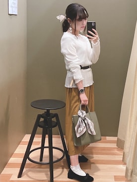 「cache cache（カシュ カシュ）のアイテム」を使った、ﾕﾂﾞﾂﾞｷさん（レディース・157cm）の秋コーディネート