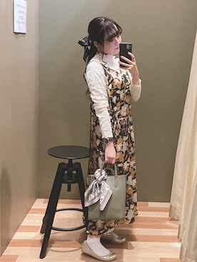 「cache cache（カシュ カシュ）のアイテム」を使った、ﾕﾂﾞﾂﾞｷさん（レディース・157cm）の秋コーディネート