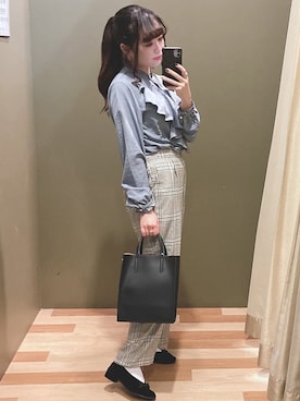 「cache cache（カシュ カシュ）のアイテム」を使った、ﾕﾂﾞﾂﾞｷさん（レディース・157cm）の秋コーディネート