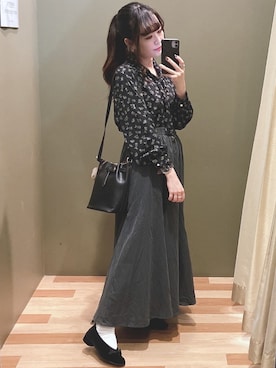 「ELENCARE DUE（エレンカーレデュエ）のアイテム」を使った、ﾕﾂﾞﾂﾞｷさん（レディース・157cm）の秋コーディネート