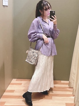 「COACH（コーチ）のアイテム（アクセサリー）」を使った、ﾕﾂﾞﾂﾞｷさん（レディース・157cm）の秋コーディネート