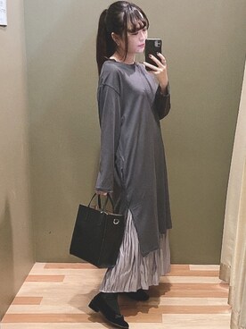 「cache cache（カシュ カシュ）のアイテム」を使った、ﾕﾂﾞﾂﾞｷさん（レディース・157cm）の秋コーディネート