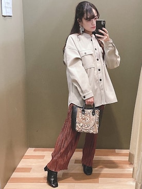 「ELENCARE DUE（エレンカーレデュエ）のアイテム」を使った、ﾕﾂﾞﾂﾞｷさん（レディース・157cm）の秋コーディネート