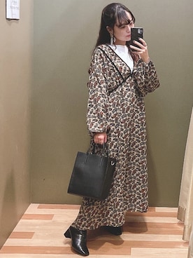 「cache cache（カシュ カシュ）のアイテム（トートバッグ）」を使った、ﾕﾂﾞﾂﾞｷさん（レディース・157cm）の秋コーディネート