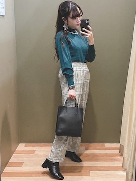 「cache cache（カシュ カシュ）のアイテム」を使った、ﾕﾂﾞﾂﾞｷさん（レディース・157cm）の秋コーディネート