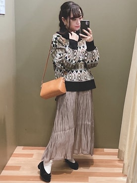 「COACH（コーチ）のアイテム（アクセサリー）」を使った、ﾕﾂﾞﾂﾞｷさん（レディース・157cm）の秋コーディネート