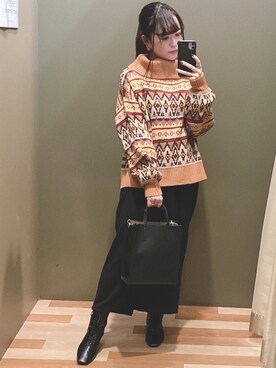 「cache cache（カシュ カシュ）のアイテム」を使った、ﾕﾂﾞﾂﾞｷさん（レディース・157cm）の秋コーディネート