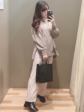 「cache cache（カシュ カシュ）のアイテム（バッグ）」を使った、ﾕﾂﾞﾂﾞｷさん（レディース・157cm）の秋コーディネート