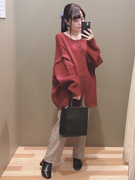「cache cache（カシュ カシュ）のアイテム」を使った、ﾕﾂﾞﾂﾞｷさん（レディース・157cm）の秋コーディネート