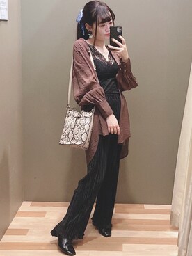 ﾕﾂﾞﾂﾞｷさん（レディース・157cm）の秋コーディネート