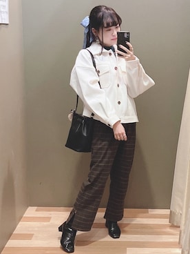 「COACH（コーチ）のアイテム（アクセサリー）」を使った、ﾕﾂﾞﾂﾞｷさん（レディース・157cm）の秋コーディネート