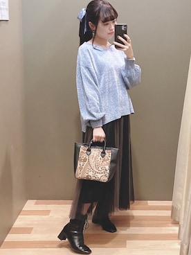 ユヅヅキさん(レディース・157cm)の秋コーディネート