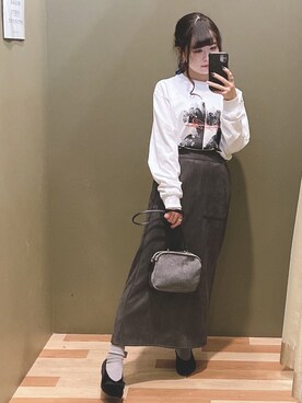 「ELENCARE DUE（エレンカーレデュエ）のアイテム」を使った、ﾕﾂﾞﾂﾞｷさん（レディース・157cm）の秋コーディネート