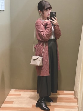 「COACH（コーチ）のアイテム（アクセサリー）」を使った、ﾕﾂﾞﾂﾞｷさん（レディース・157cm）の秋コーディネート