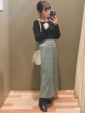 「COACH（コーチ）のアイテム（アクセサリー）」を使った、ﾕﾂﾞﾂﾞｷさん（レディース・157cm）の秋コーディネート