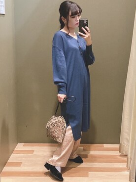 「Sugar spoon（シュガースプーン）のアイテム」を使った、ﾕﾂﾞﾂﾞｷさん（レディース・157cm）の秋コーディネート