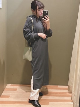 「Green　Parks（グリーンパークス）のアイテム（ワンピース）」を使った、ﾕﾂﾞﾂﾞｷさん（レディース・157cm）の秋コーディネート