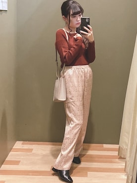 「Sugar spoon（シュガースプーン）のアイテム」を使った、ﾕﾂﾞﾂﾞｷさん（レディース・157cm）の秋コーディネート