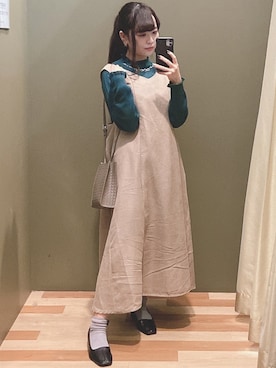 「COACH（コーチ）のアイテム（アクセサリー）」を使った、ﾕﾂﾞﾂﾞｷさん（レディース・157cm）の秋コーディネート