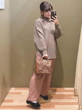 「COACH（コーチ）のアイテム（リング）」を使った、ﾕﾂﾞﾂﾞｷさん（レディース・157cm）の秋コーディネート