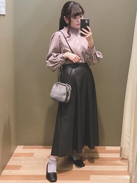 「ELENCARE DUE（エレンカーレデュエ）のアイテム」を使った、ﾕﾂﾞﾂﾞｷさん（レディース・157cm）の秋コーディネート